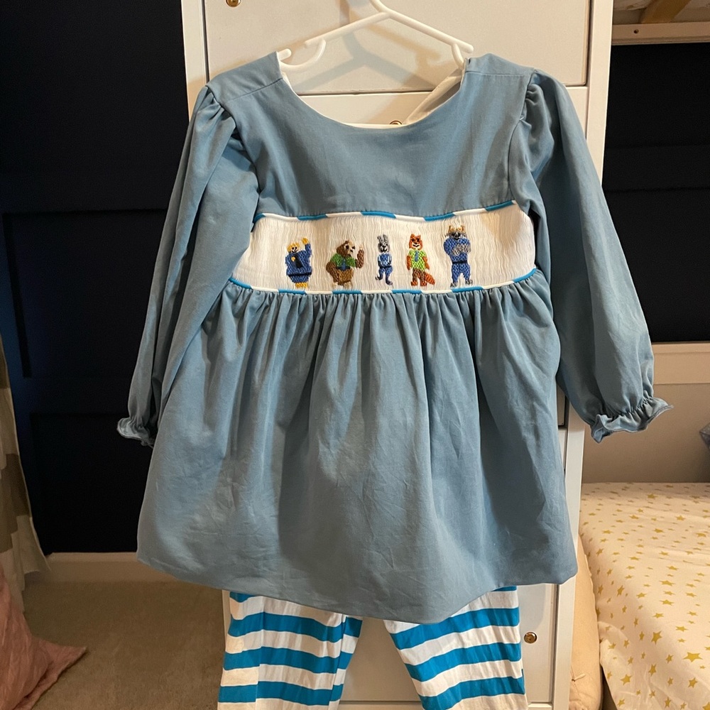 Zootopia Smocked Set